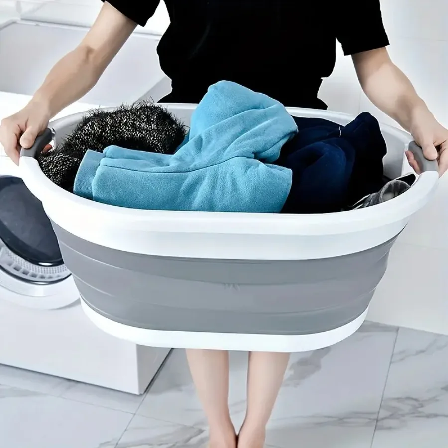 

A Versatile and Convenient Plastic Container That Can Be Used for Laundry Pet Bathing Bathroom Storage and Does Not Require Ele