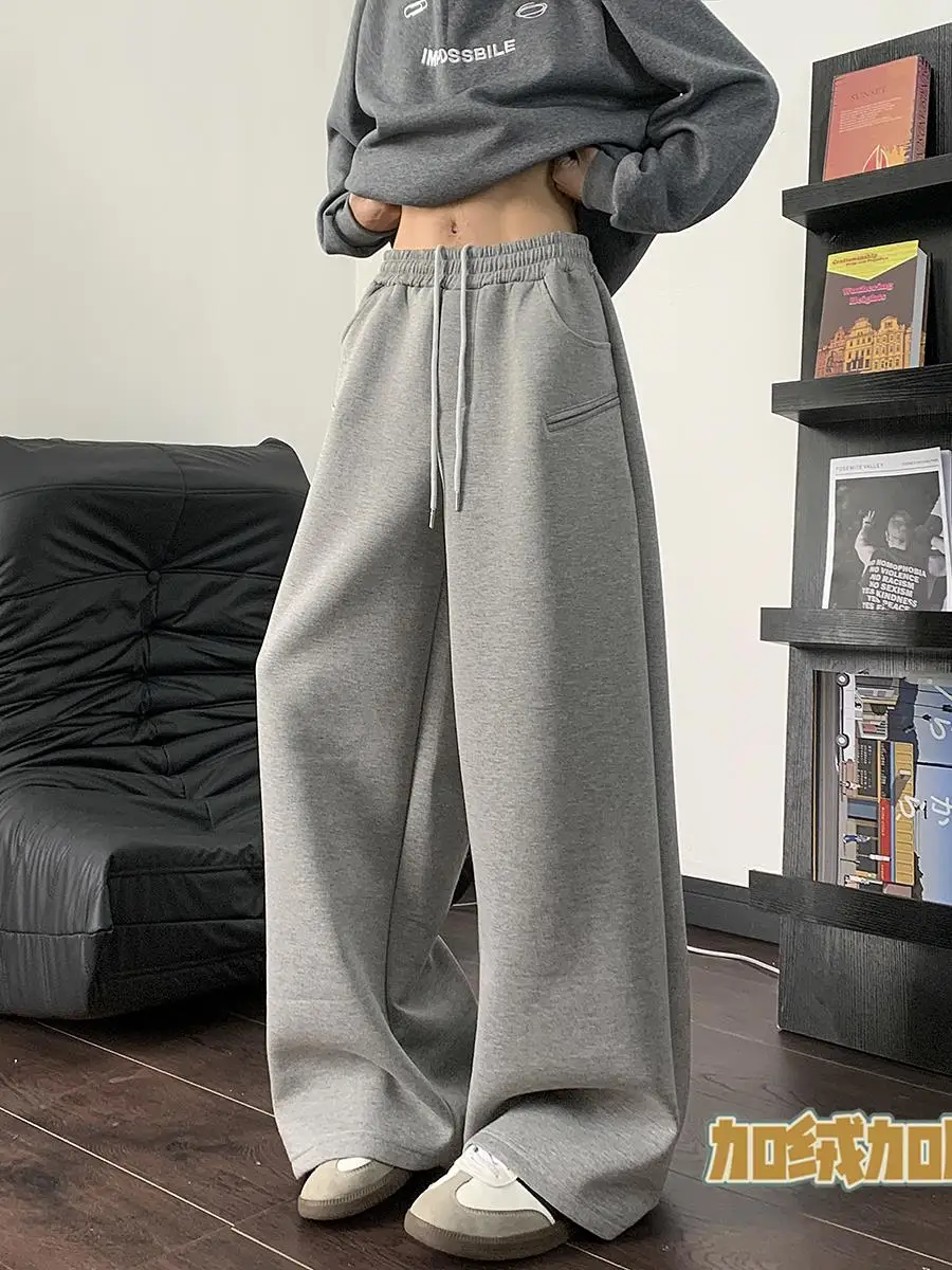 

Мужские утепленные брюки American Style с флисовой подкладкой, повседневные, прямого кроя, осенне-зимние, модные, городские, прочные, трикотажные