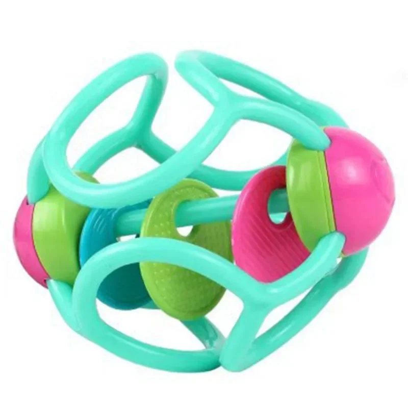 Baby Rattles Soft Hand Bell Grasping Hole Ball Game Newborn Teether Toys Baby Sensory Development Toy Catch Toys for Children