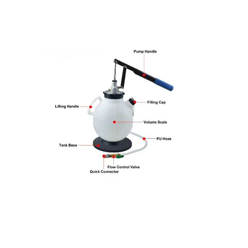 7.5L Transmission Gearbox Tool Filler Hand Pump Oil Filling Change Tool Manual Oil Fluid Filler Pump