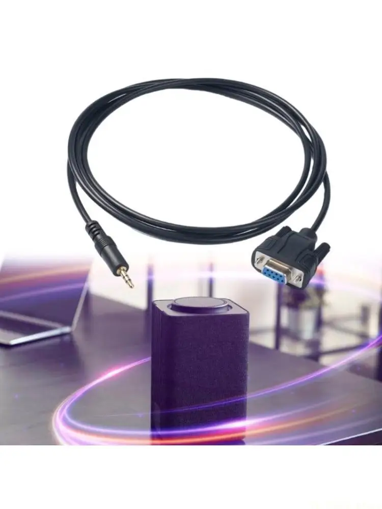 E56B RS232 to 3.5mm Male Plug Adapter Cable DB9 9Pin Female 3.5mm/1/8inch Connectors for Stereo and Communication Equipment