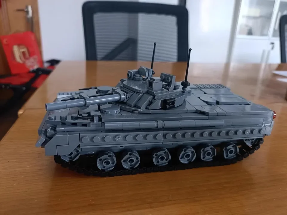 Militär-Kriegsserie Armee-Panzerfahrzeug Bausteine MOC BMP-3 Infanterie-Panzermodell Kinder-Bausatz Spielzeug Jungen Geburtstagsgeschenk – Detail 3