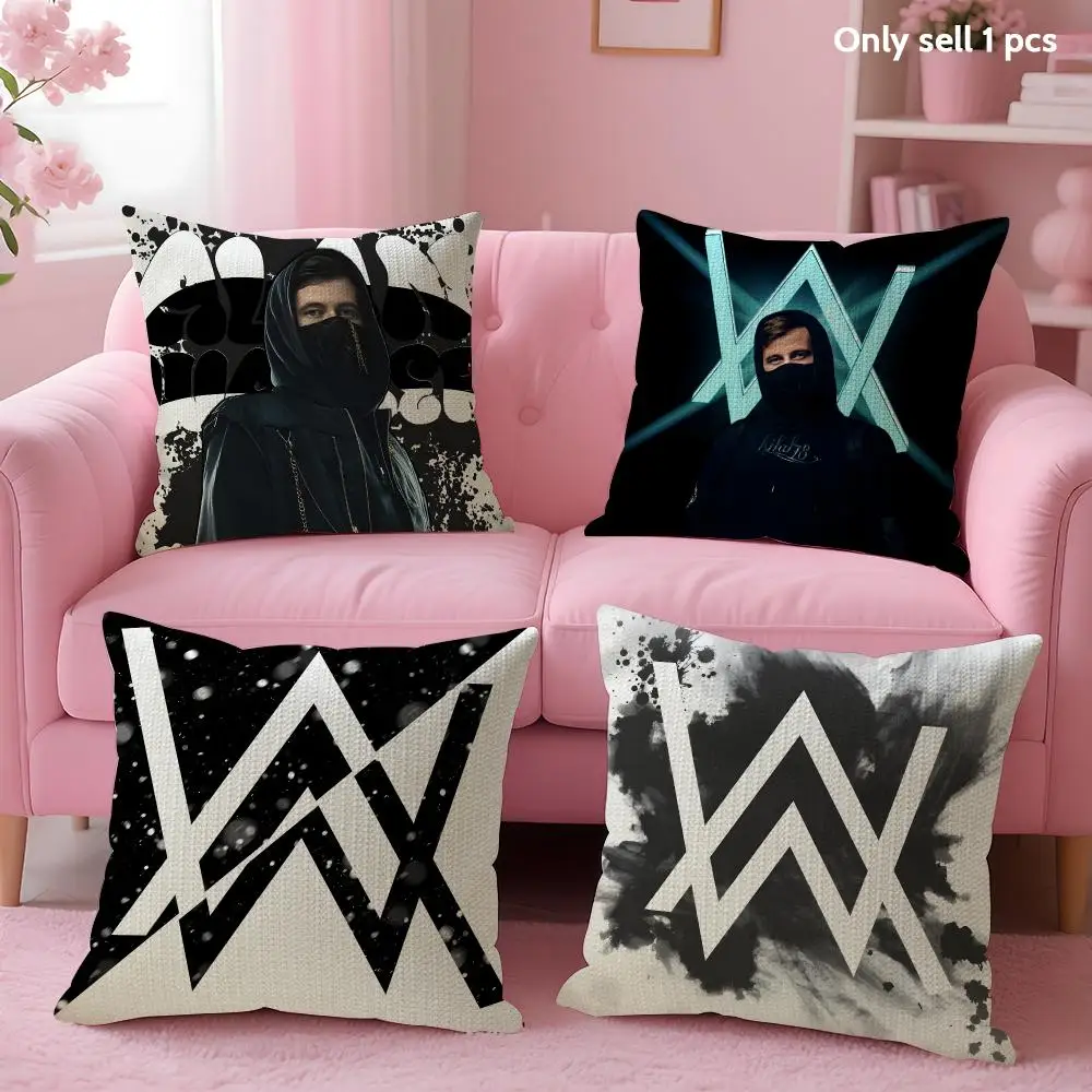 singer a-alan walker Cushion Cover Decorative Linen Throw Pillow case Soft for Bed Sofa Car Home Decor