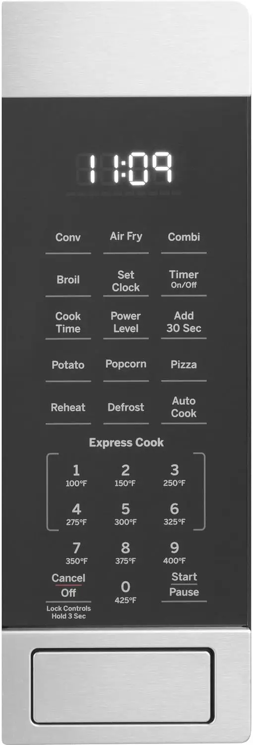 Forno Microondas Completo com Fritadeira a Ar, Modo 3 em 1 e Modo Convecção, Capacidade de 1,0 Pés Cúbicos, Essenciais de Cozinha, 1.050 Watts