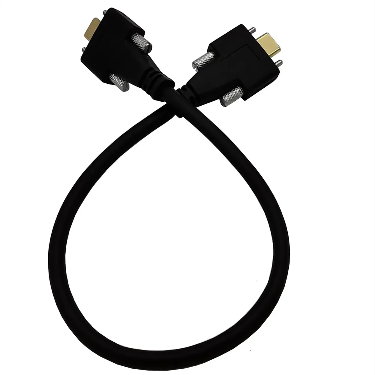 USB Type C Male To Male Front Panel Mount USB-C Extension Cable USB 3.1 Data Video Cable Extender Cord with Screw 10Gbps