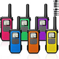 FRS/PMR446 Walkie Talkies for Adults Kids 6 Pack, Rechargeable 2 Way Radios, 1200mAh, USB-C, VOX (Excludes AU/JP/BR/NZ/BY/TH/UA)