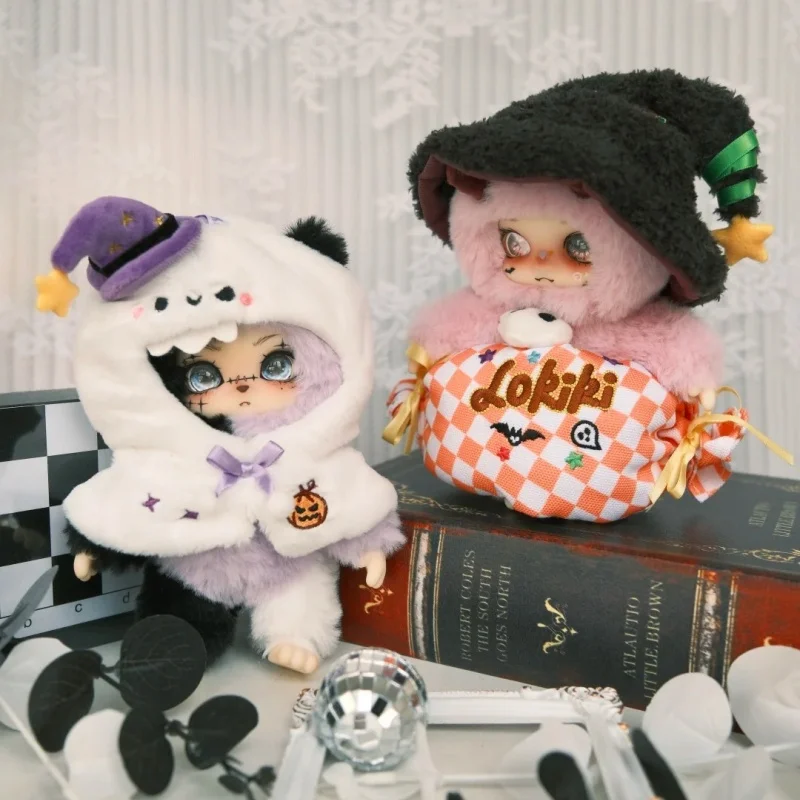 Genuine Lokiki Trick Or Treat Series Blind Box Trendy Toys Cute Vinyl Plush Pendant Figures Doll Mystery Box Halloween Gift Toy