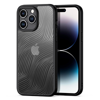 DUX DUCIS Aimo Series for iPhone 15 Pro Matte Case TPU+PC Anti-drop Phone Cover (REACH Certification) - Black