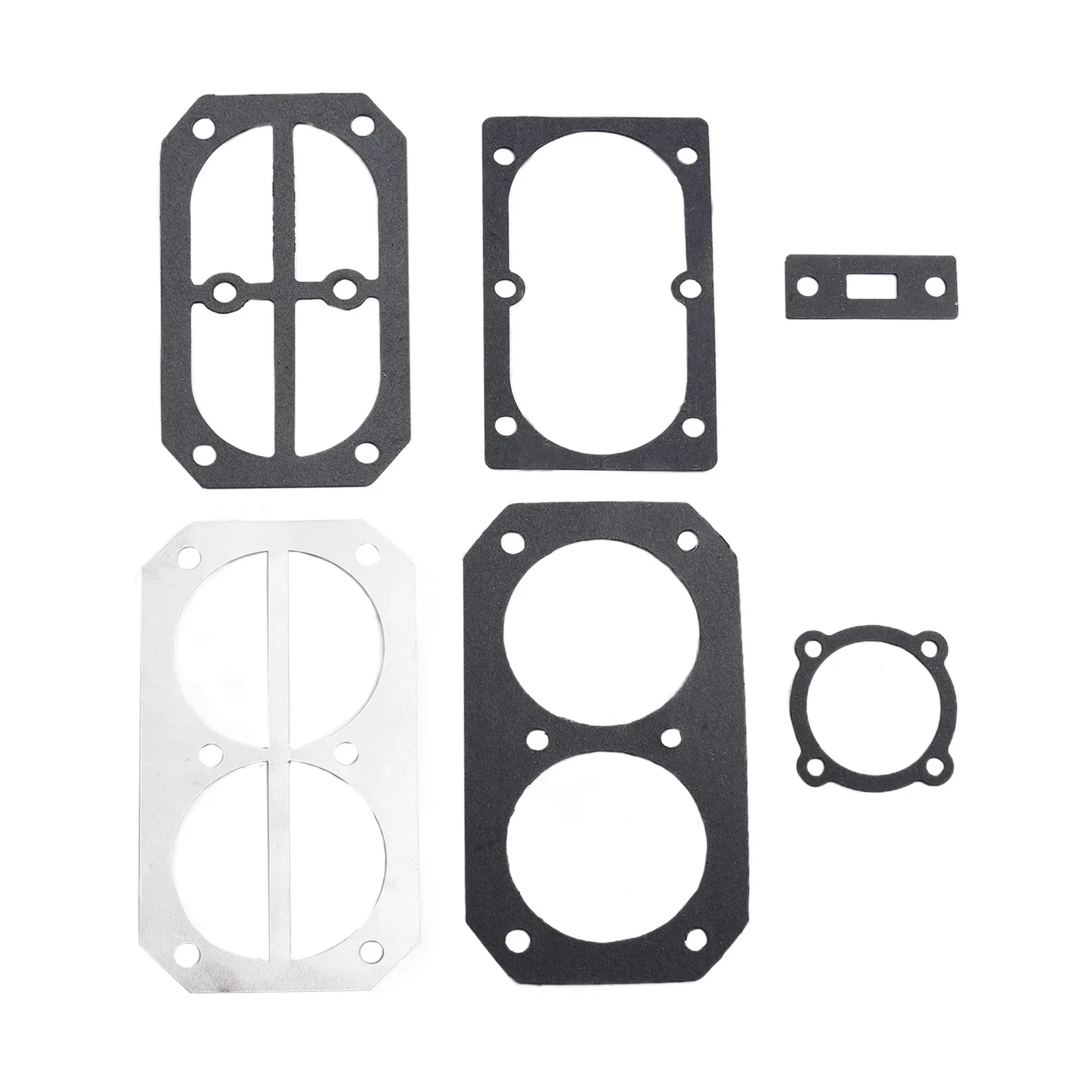 223333211111   6pcs/set Air Compressor Cylinder Head Base Valve Plate Gaskets Washers Aluminium Pad For 2070 Type Air Compressor