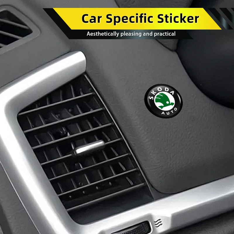 Car Door Lock Eye Protector Cover Keyhole Sticker Accessories For Skoda Octavia Rapid Kodiaq Karoq Fabia Kamiq Superb Derivative view 4