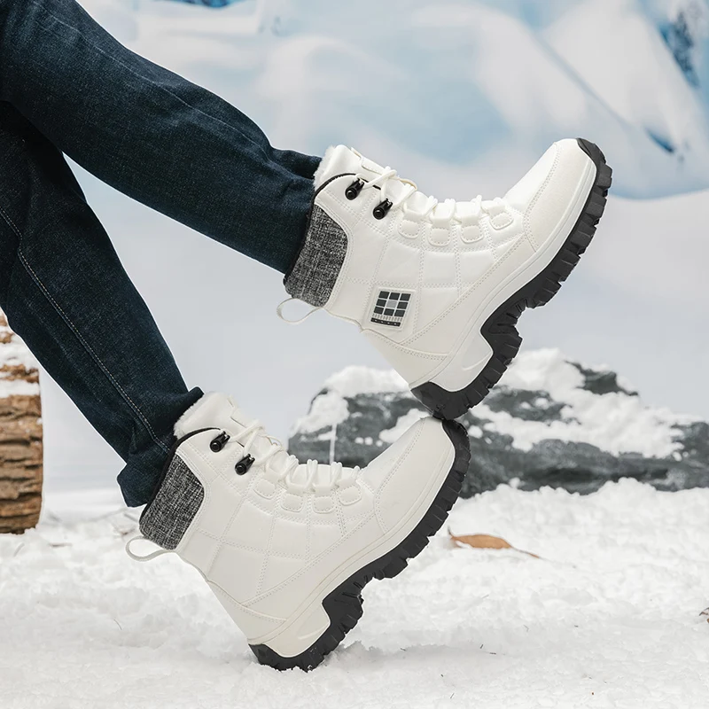 men boots 2024 New Winter Slippers Warm Men Shoes Waterproof Non-Slip Plush Sneakers Male tenis shoes Boots Men Sneakers Winter