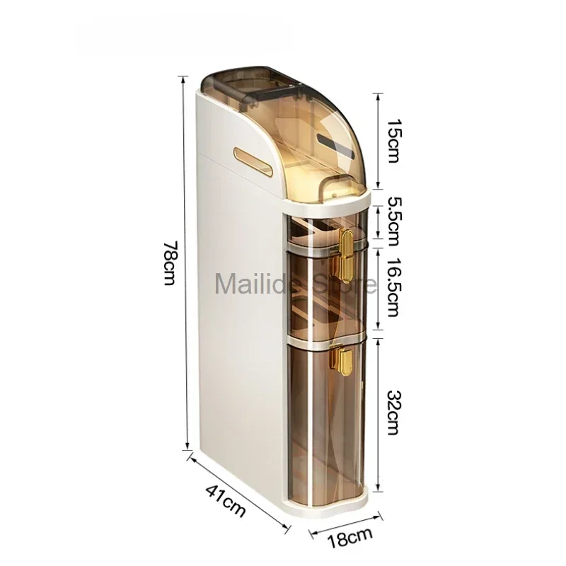 

Bathroom Storage Racks Bathroom Gap Cabinet Storage Organizer Installation-free Gap Cabinet with Cover Floor Narrow Cabinet