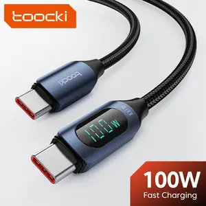 توكي من النوع C إلى كابل USB من النوع C ، 100 واط PD ، شحن سريع ، شاحن ، شاشة ، Xiaomi Poco F3 ، Realme ، Macbook ، iPad أفضل 10 مبيعات اللوحة الأم RoHS - No6