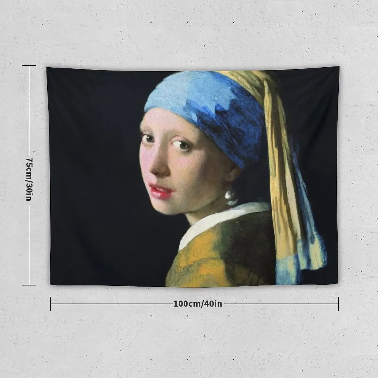 Jan Vermeer Girl With A Pearl Earring Tapestry Christmas Decoration Decorative Wall Mural Tapestry