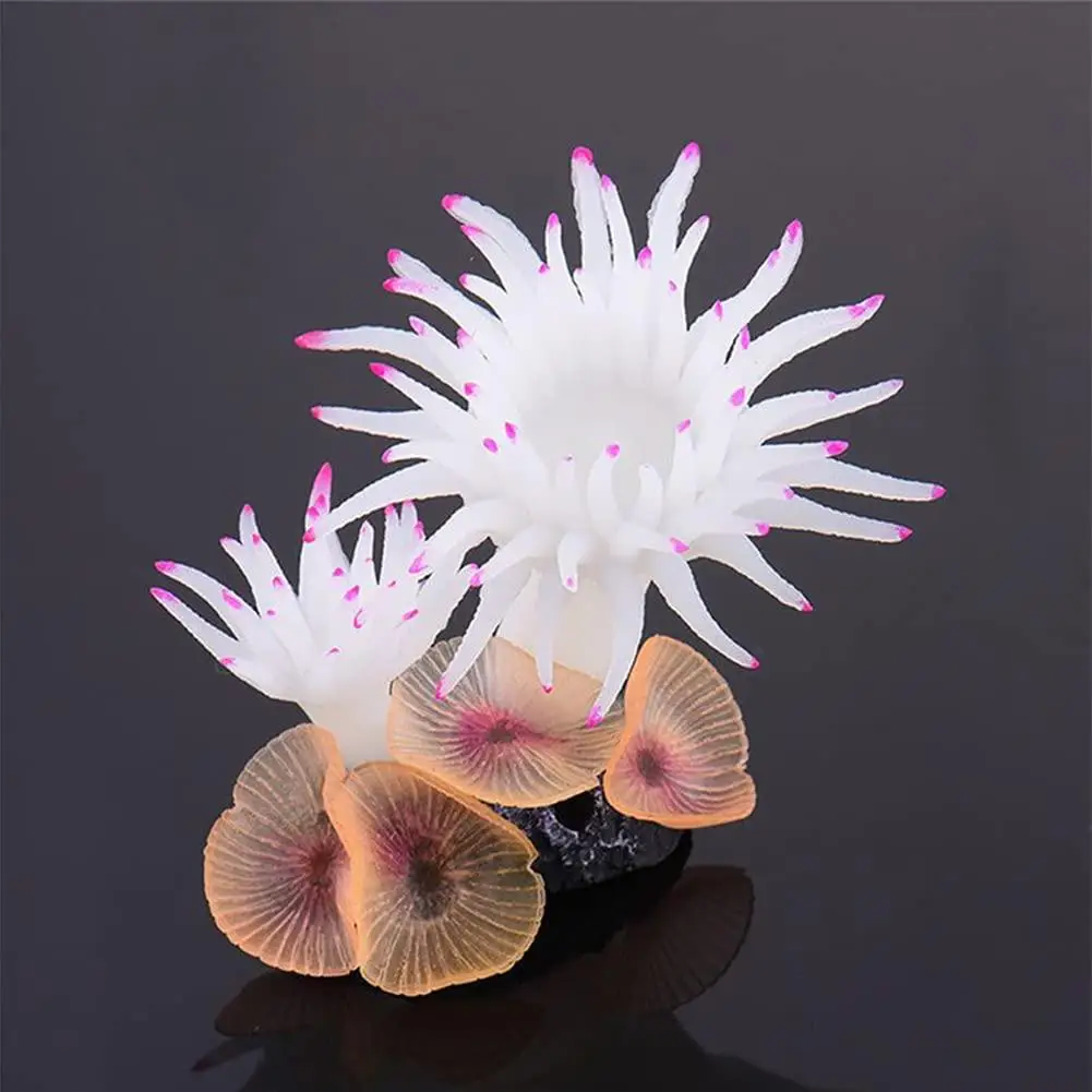 Silicone Simulation Coral Aquarium Fish Tank Decoration Ornament Artificial Coral Sea Tree Underwater Landscaping Accessories