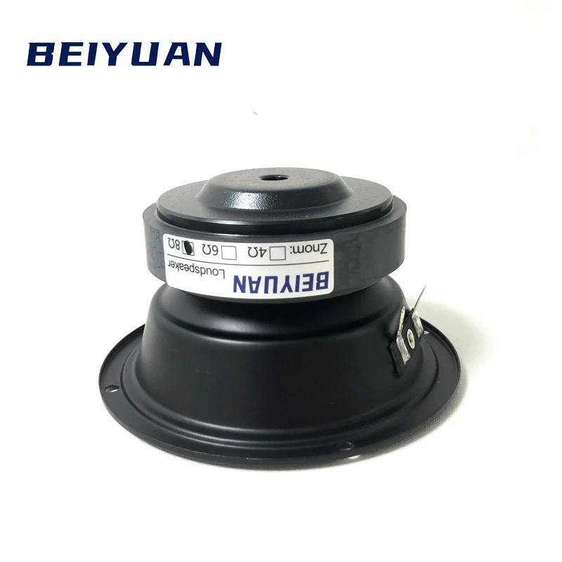 1pcs Sealed Pure Midrange Speaker Unit Hifi 4 inch 116MM 80W Alto Speaker Mediant DIY Home Audio Rubber Side Matte Coated Paper