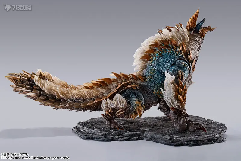 In Stock Originate BANDAI SHM ZINOGRE Movable Model Toy Monster Hunter Game Dinosaur S.H.Monsterarts