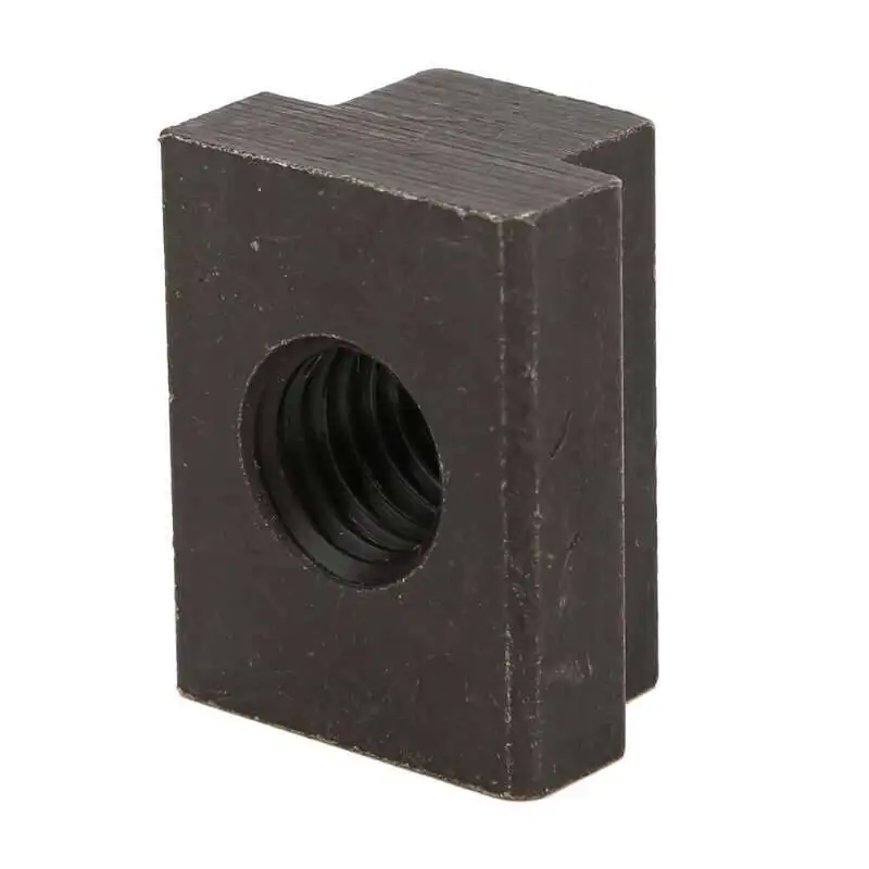 4 Black Oxidized T-Slot Nuts - Heavy-Duty Hammer Head Fasteners Sliding Nut Blocks Fully Threaded Shanks, M6/M8/M10 Sizes