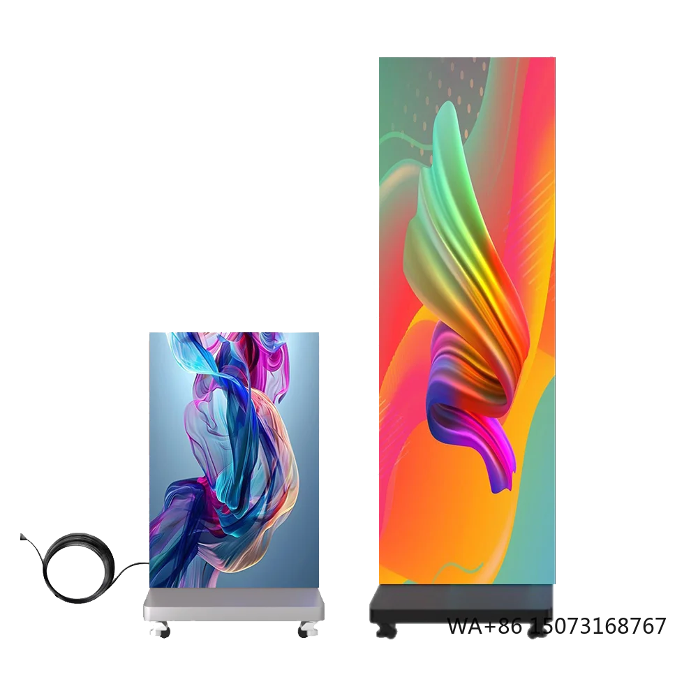 

HD Outdoor Full Color 1000cd Brightness HDR10 Wall Mount Portable Digital Signage WiFi 4G USB Video Advertising IP65 LED Display