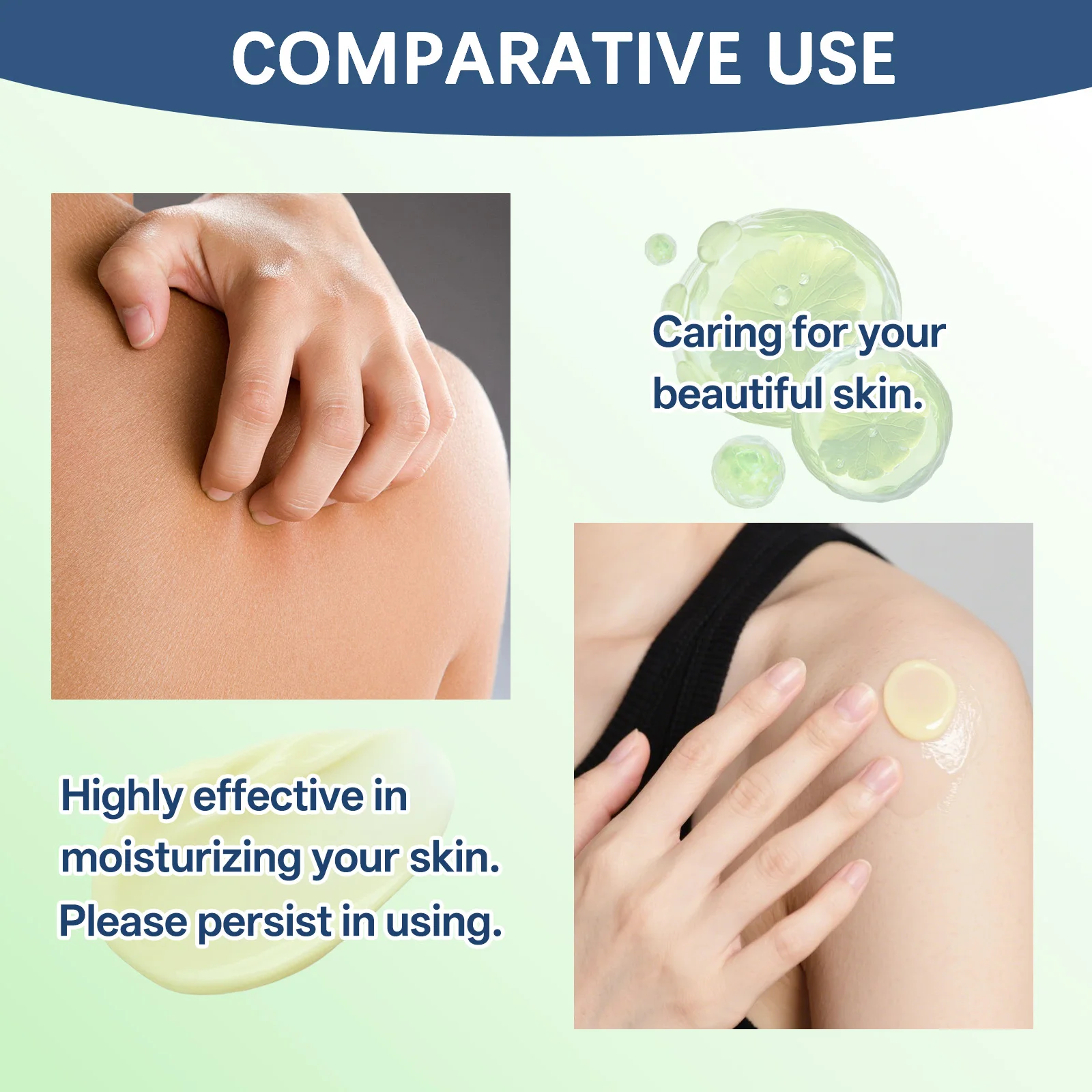 كريم ترطيب إضافي القوة 50 جرام - مع مستخلص جذر كينتيللا اسياتيكا وعرق السوس للترطيب العميق وتحسين البشرة الجافة