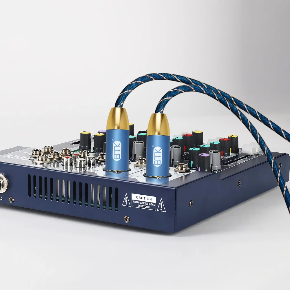 Cavo EMK XLR cavo microfono cavo Audio Cannon XLR maschio a femmina prolunga cavo XLR per Mixer amplificatore Stereo