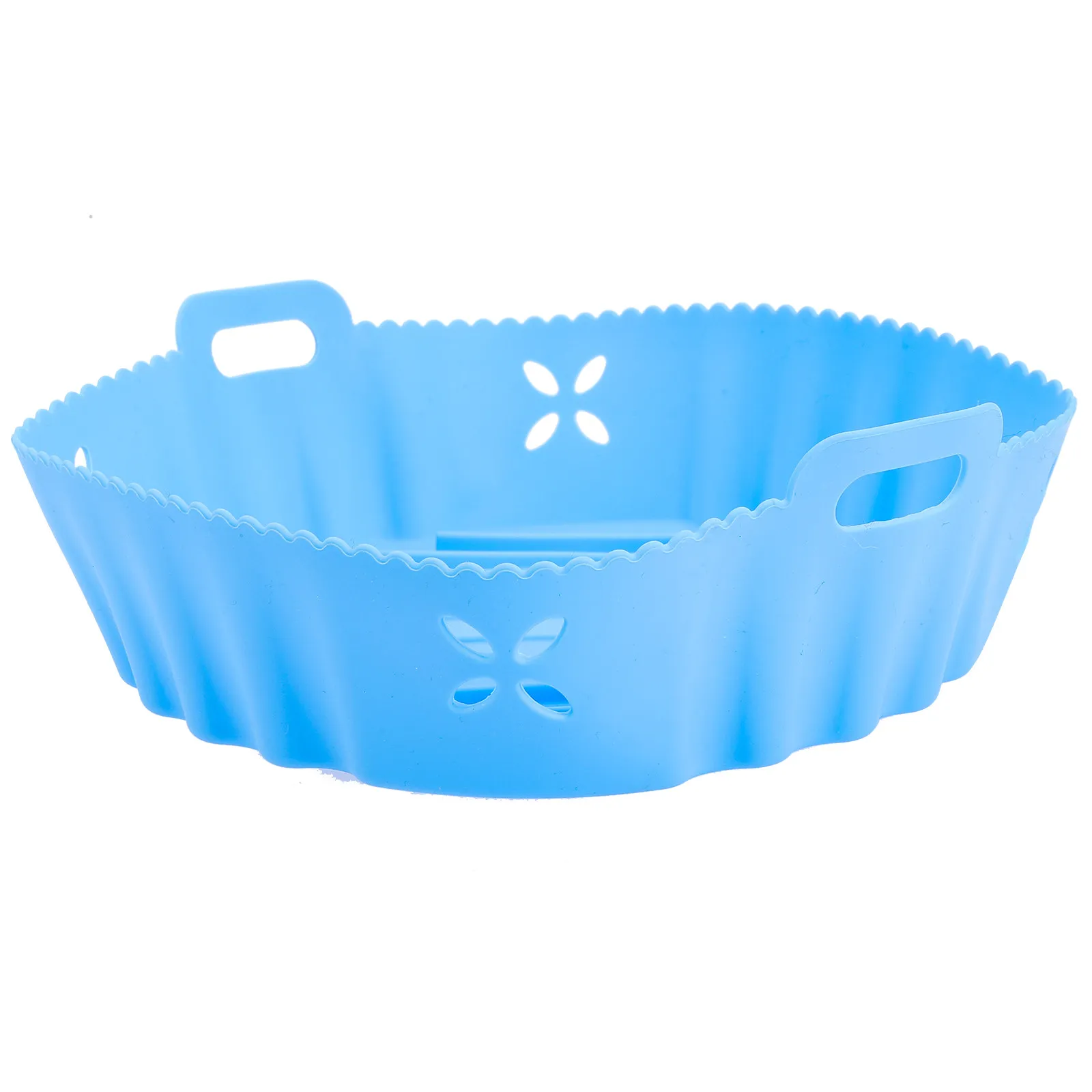 Air Fryer Silicone Liner Reusable Nonstick Basket Pot Baking Mat Heat Resistant Washable Mat for Air Fryer Oven Microwave