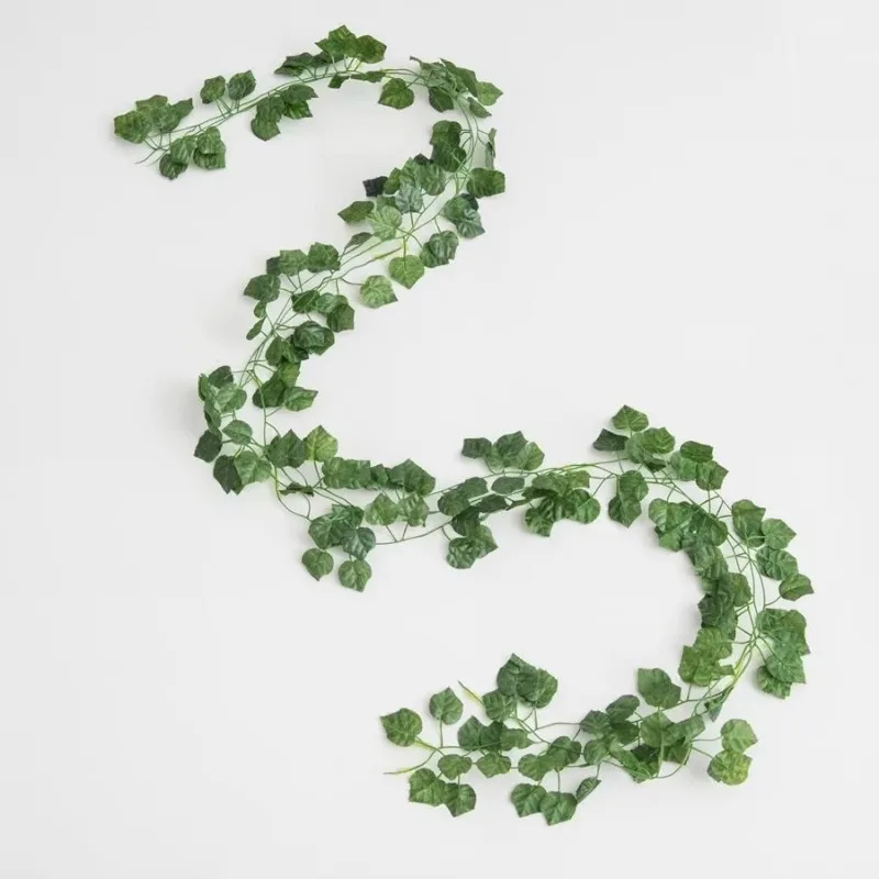 Fake Ivy Leaves Artificial Garland Greenery Hanging Plant Vine Wedding Wall Party Room Astethic Decor gallery 2