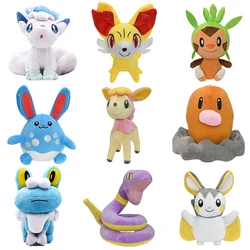 Alolan Vulpix Pokemon Plush Toy Fennekin Emolga Azumarill Diglett Deerling Anime Dolls Dedenne Froakie Ekans Stuffed Toy Gifts