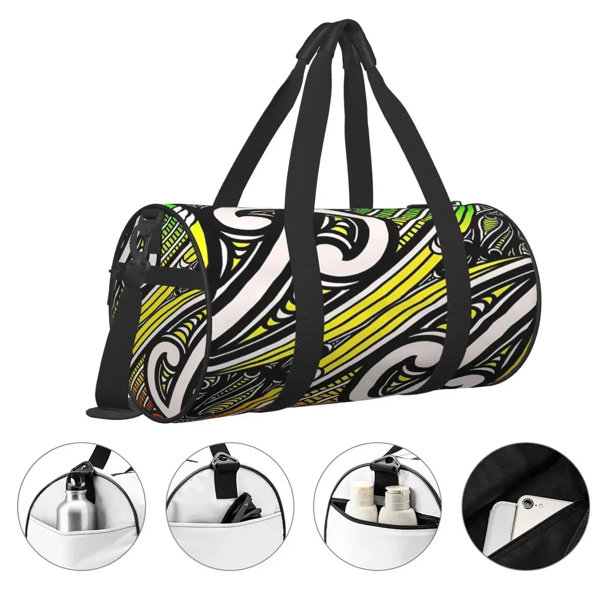 TNT – Rasta Design Große Duffle-Sporttasche, multifunktionale Duffle-Reisetaschen, Handtaschen, Fitnesstasche