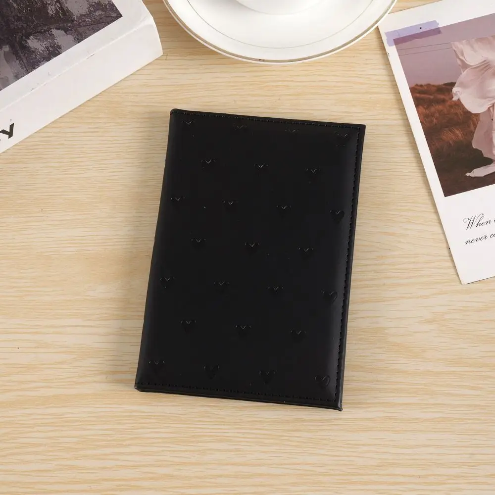 Fashion Love Printed Passport Protective Cover Portable PU Leather Document Protector Case Cute Wallet Purse