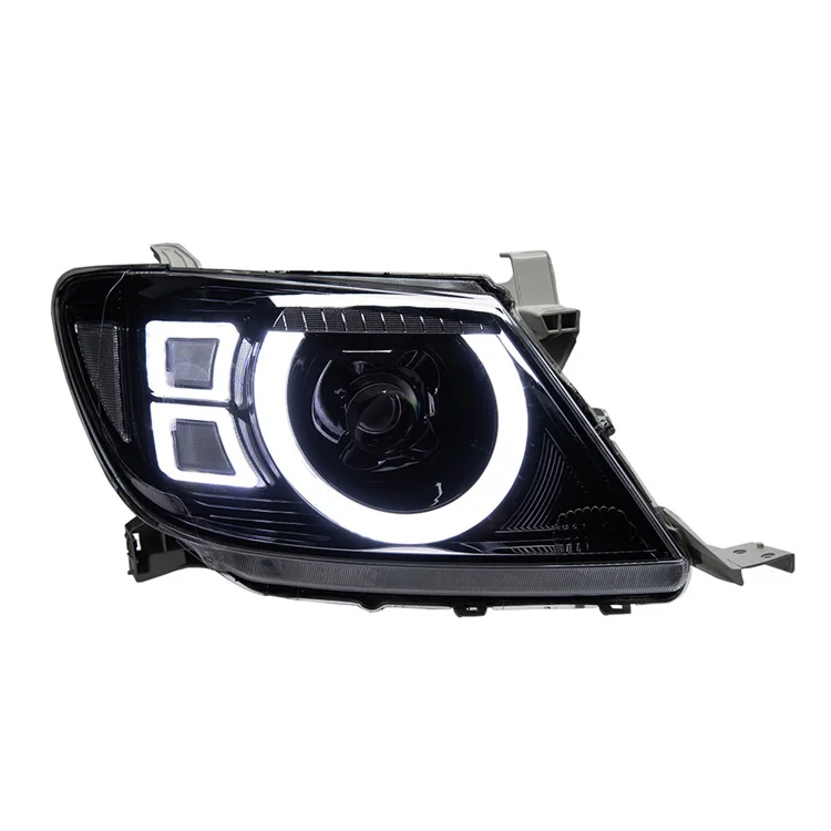 For Veidt For 08-12 Toyota Hilux VIGO Headlight Assembly Modification Defender LED Lens Headlight Daytime Running Light