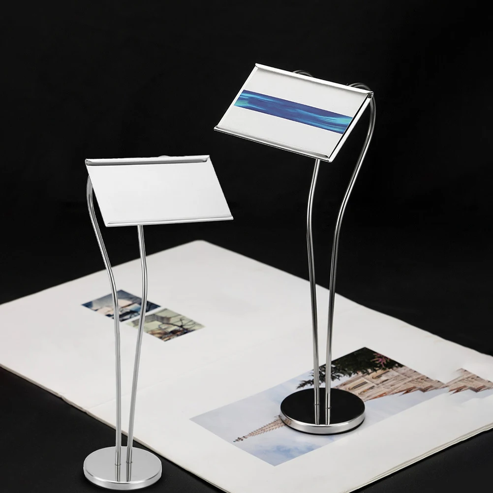 

Stainless Steel Card Table Number Holder Holder Practical Event Birthday Hotel Restaurant Menu Sign St Clip Cards