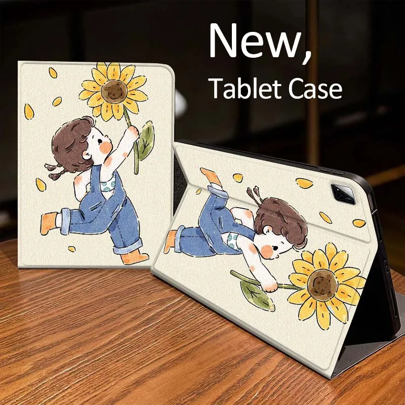 

Person Flower Pattern For Xiaomi Mi Redmi Pad 2 4 5 7S 6S 6 7 8 Plus SE Pro K 2025 inch 8.7 11 Tablet Case