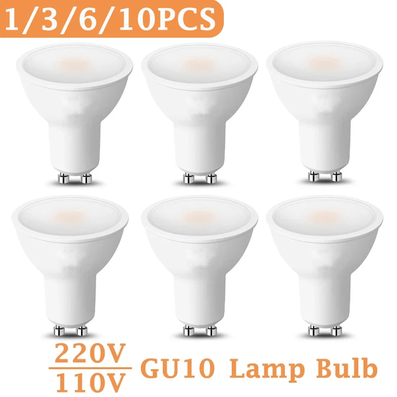 LED Spot Light GU10 Lamp Bulb 110V 220V GU10 Track Light Bulb for kitchen Living Room Home Decor Lighting Led Bulb