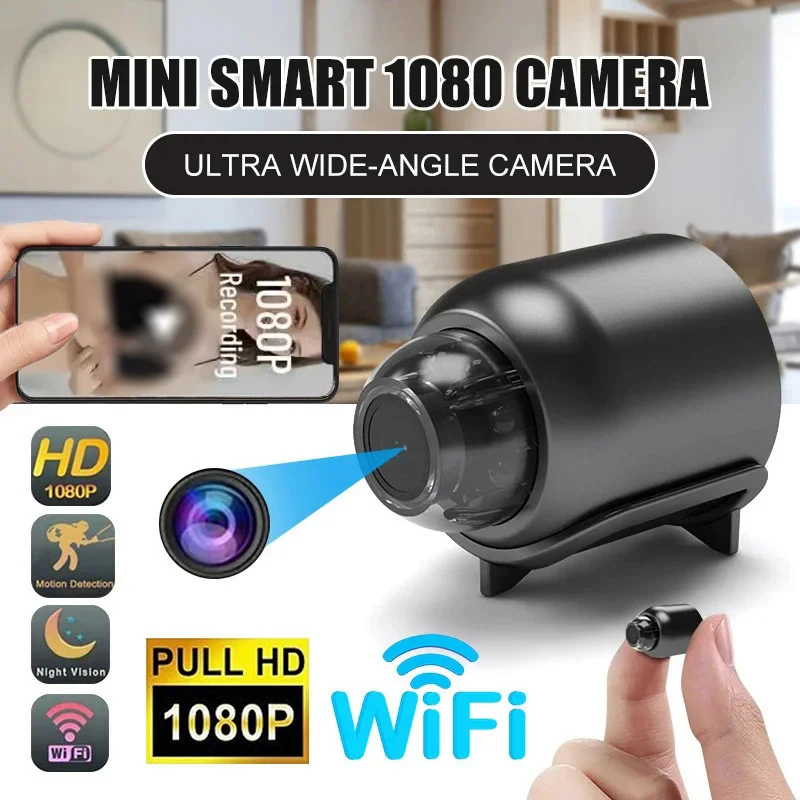 Full 1080P HD Mini WiFi Camera Indoor Home Security Wide Angle Cam Night Vision Motion Surveillance Micro Kamera Baby Monitor X5