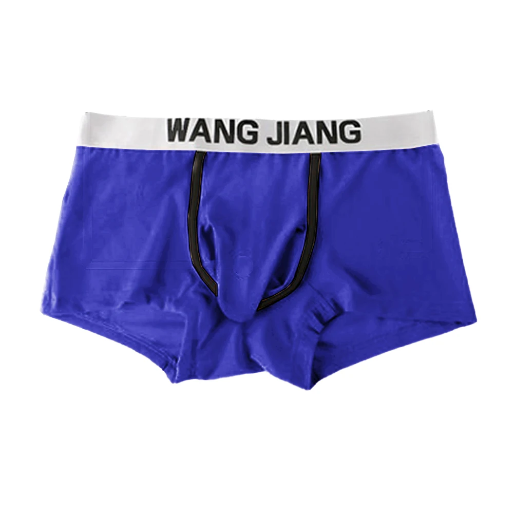 Elephant Nose Mens Sexy Boxer Shorts Low Wais Stretchy Briefs Breathable U-Bulge Cup Pouch Boxers Underwear JJ Sleeve