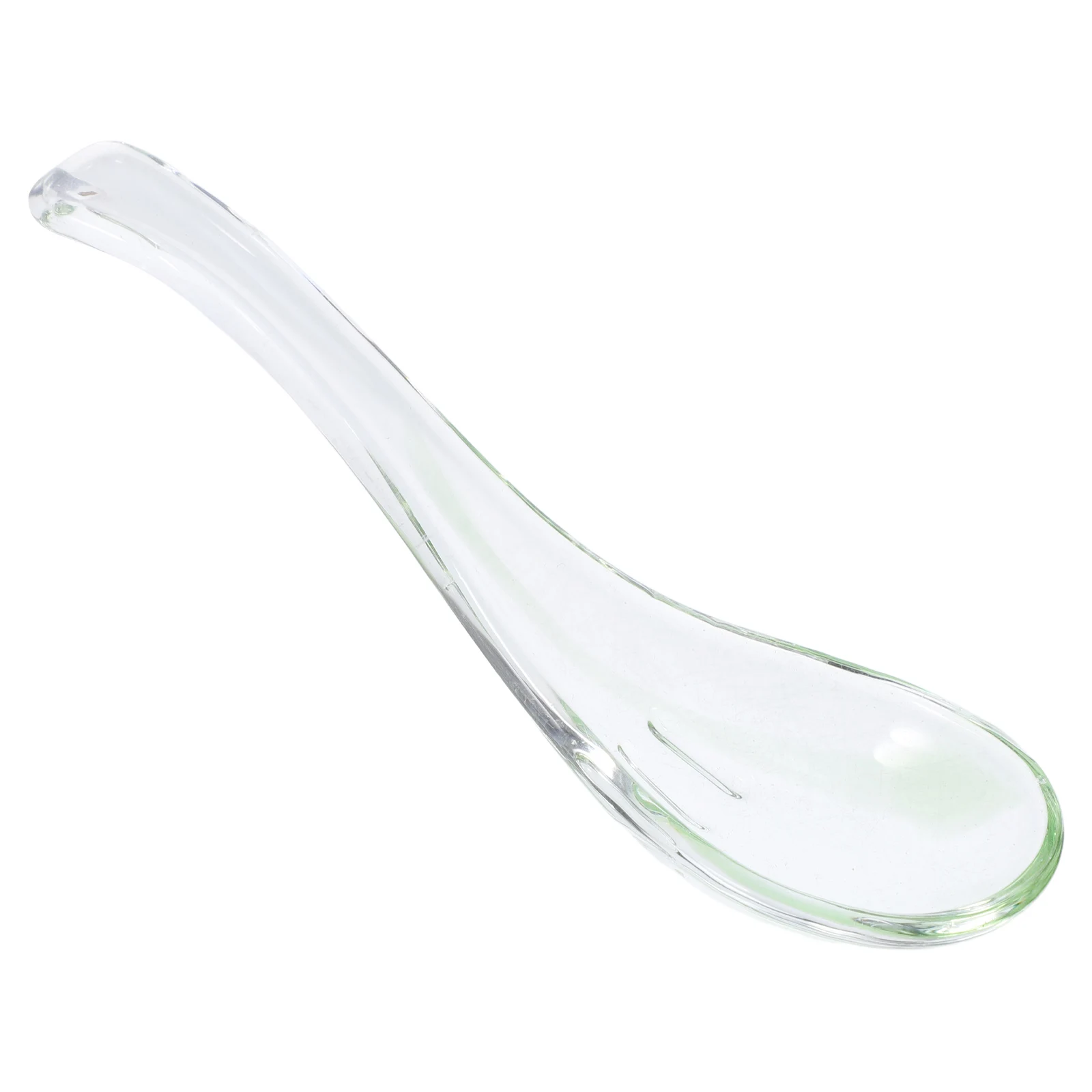 

Clear Transparent Heat Resistant Glass Spoon for Home Use Small Ergonomic Grip Dessert Spoon Soup Yogurt Hot Chocolate Kitchen