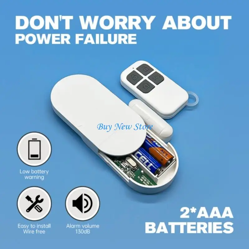 

20CE Easy Installation Wireless Door Open Detector Alarm Sensors For Door Window Real Time Alerts Easy Installation