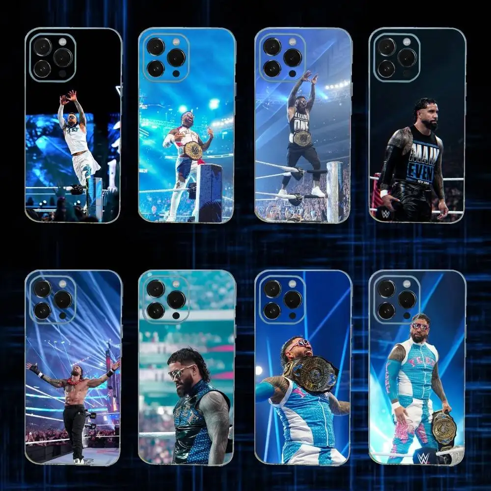 Casing HP J-Jey U-Uso YEET Untuk iPhone17,16,15,14,13,12,11 Plus,Pro Max Bahan Lembut Transparan