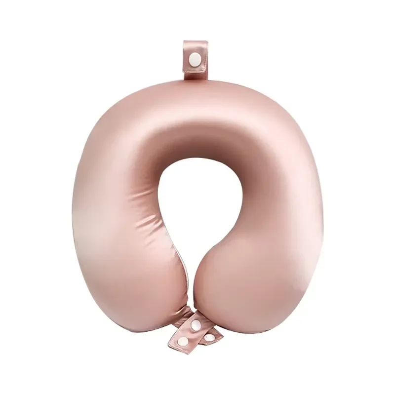 Lightweight U-Shape Air Silk Neck Support Pillow Custom Logo Portable Eco-Friendly Memory Foam Filled Camping Trip