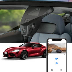 FITCAMX 4K WiFi Dash Cam for Toyota GR Supra 2020-2026/ Aygo X 2018- 2025, Integrated Car Camera with Night Vision WiFi Connect
