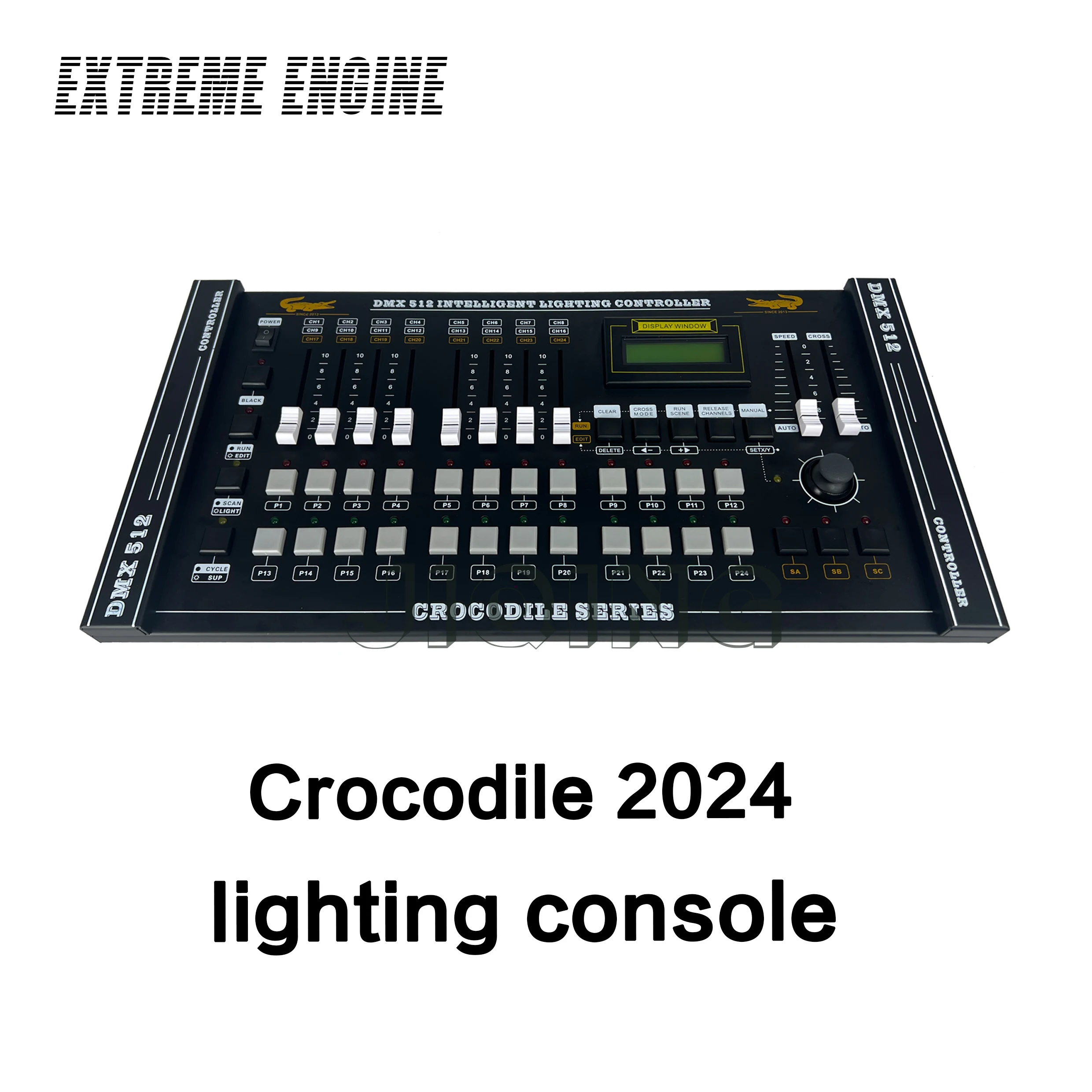 crocodilo palco luz controlador dmx console uso para led par movendo cabeca dj luz efeito de palco luz channe 512 2024 01