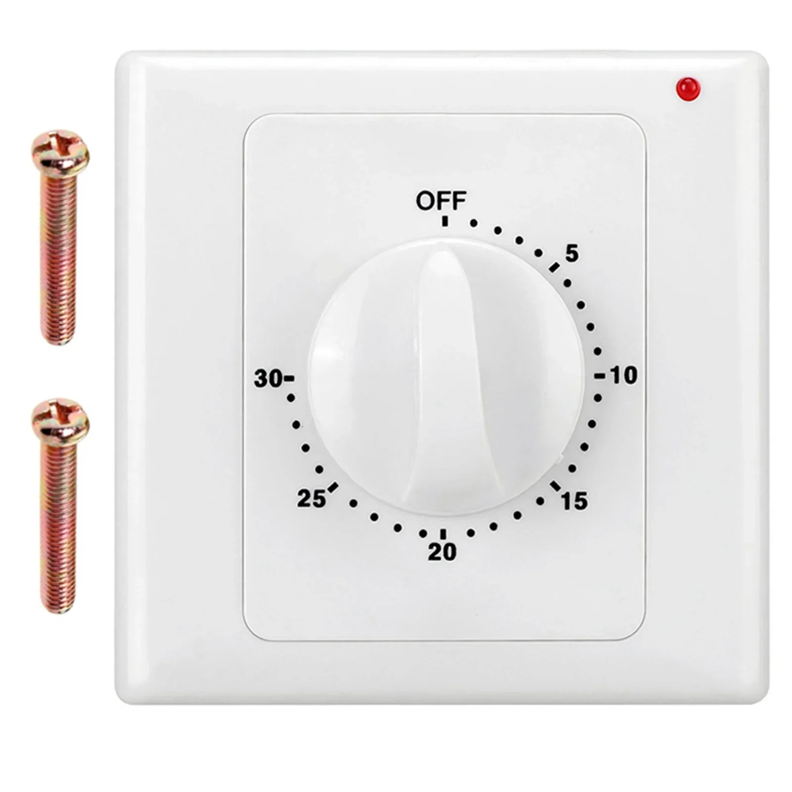 Time Timer Switch AC220V Mechanical Controller 86Panel Timer Switch Precise Time Control LED Indicator AC220V 50Hz 2000W