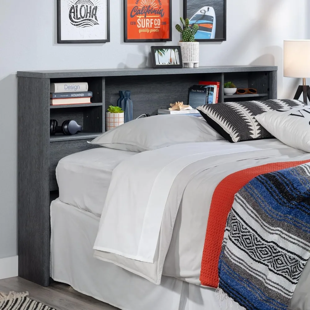 

Dover Edge Full/Queen Bookcase Headboard, Denim Oak Finish
