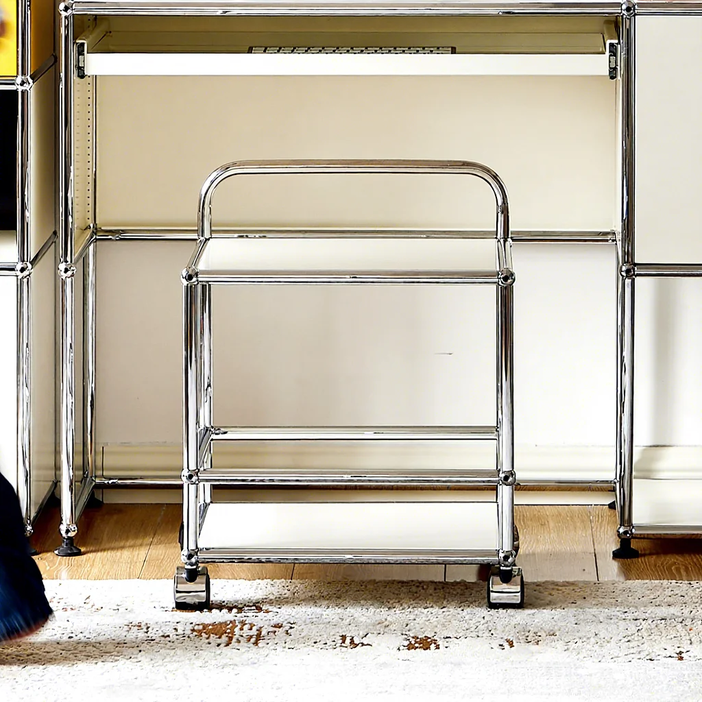 Modular stools, simple trolleys, sofas, small side tables, stainless steel storage racks, used modular coffee chairs