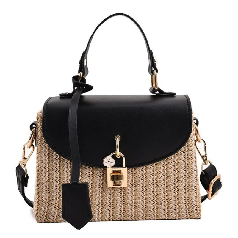 

New summer 2025 exquisite straw bag bag female hundreds of crossbody woven small bag small fresh rattan crossbody handbag