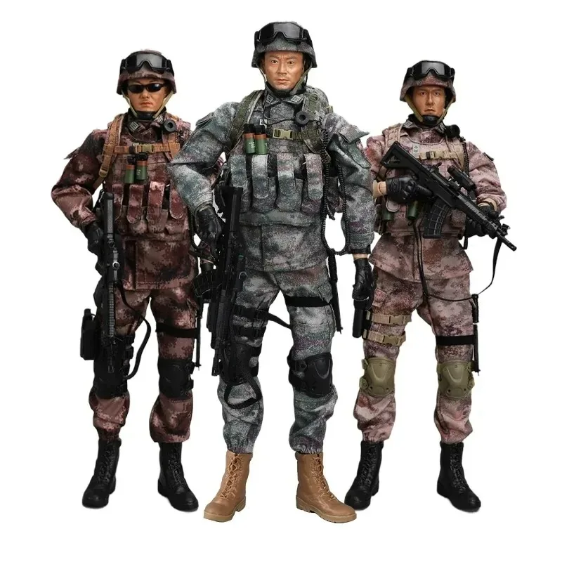 

1/6 Scale Male Soldier Chinese Military Personnel Eastern Assault Warrior Body Model Gift for 12'' Action Figure Toys Collection