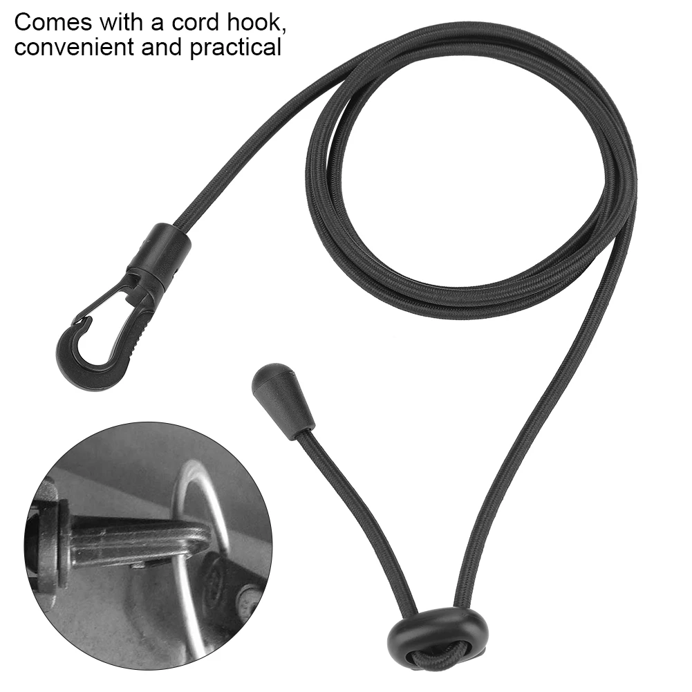 2PCS Durable Rubber String Elastic Boating Kayak Paddle Safety Rod Leash For Paddling