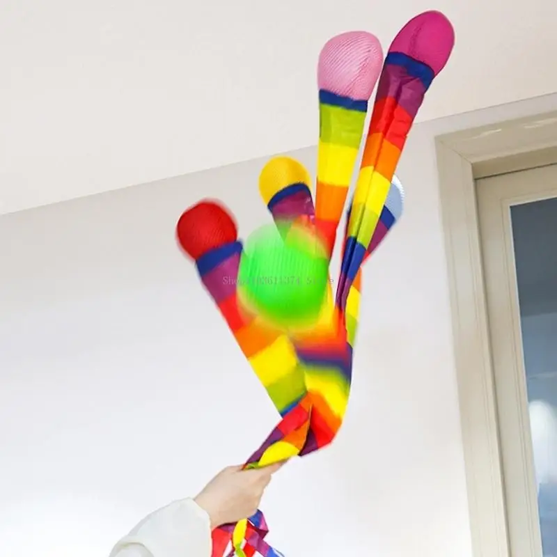  Soft Tail Ball Toss Trainer for Backyard Throw Play and Park Game