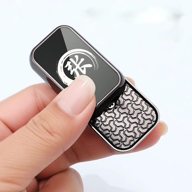 High-End Infinite-position EDC Mechanical Card-pushing Metal Fingertip Toy With Magnetic Force Fidget Spinners Stress-Relief Toy